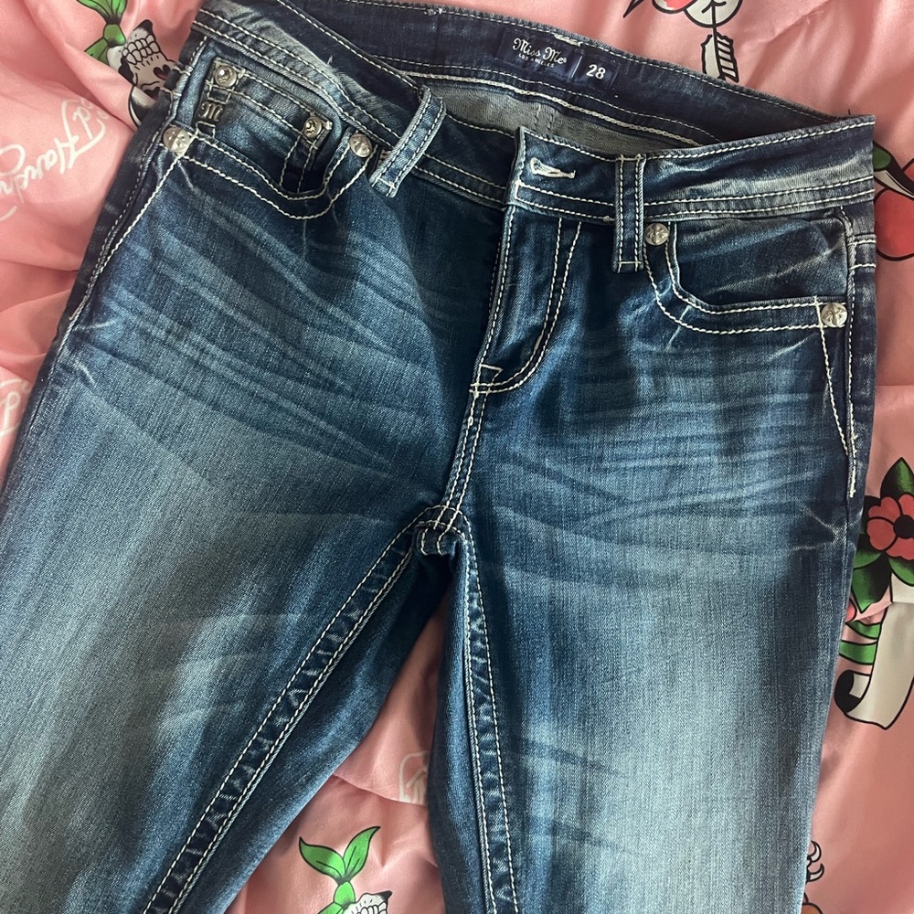 Miss Me Dark Blue Boot Cut Jeans